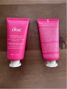 2 bottles of Dae Cactus Fruit 3-in-1 Styling Cream One Size Pink